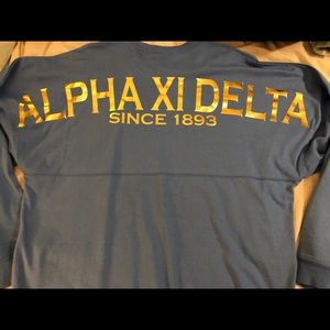 Metallic alpha xi delta spirit jersey